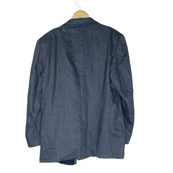 Vintage Burberry Gray 100% Pure New Wool Blazer - Picture 2 of 9